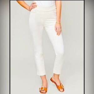 Spartina 449 Ivory white cropped pants
